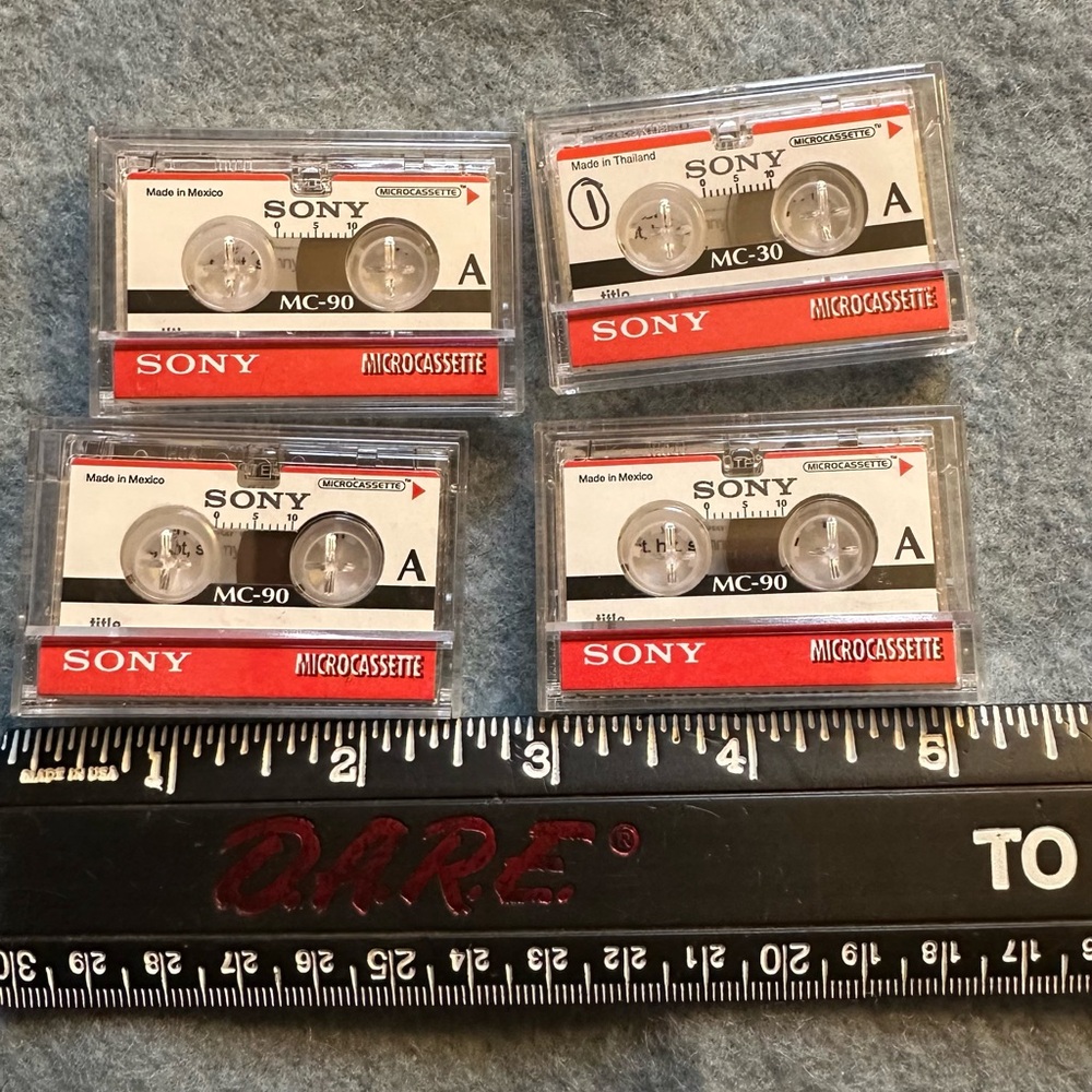 Sony Microcassette Collection Recordable Cassette Tapes - Picture 6 of 7